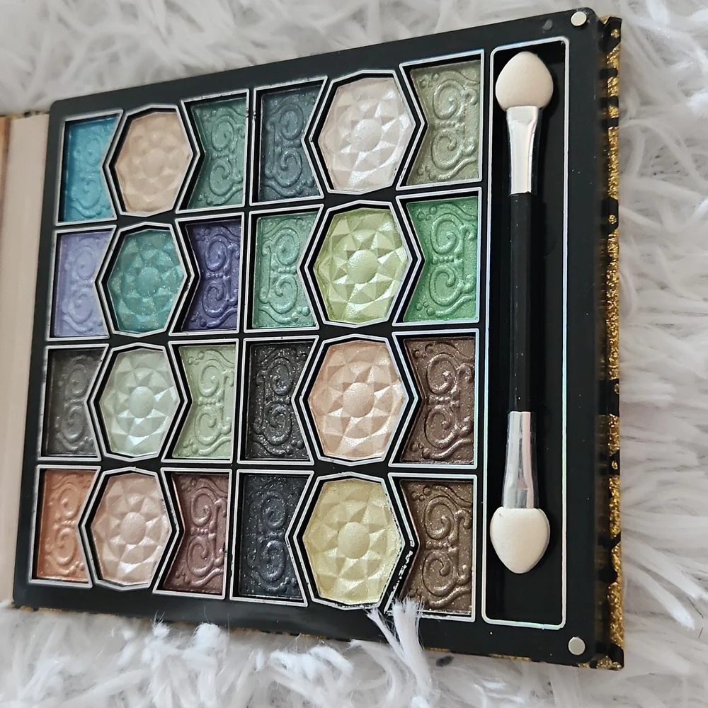 NEW SKULL WET N WILD AND OKALAN SHIMMER NEUTRAL GREEN EYESHADOW PALETTE BUNDLE - Picture 5 of 9